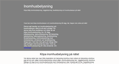 Desktop Screenshot of inomhusbelysning.se