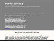 Tablet Screenshot of inomhusbelysning.se